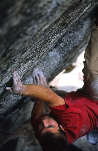 Chris Sharma on the first ascent of Thunderbird &#40;V11/12&#41; at th...