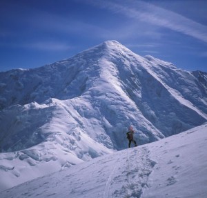 Mount Foraker - Sultana Ridge Alaska Grade 3, 55-degree snow - Alaska, USA. Click to Enlarge