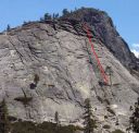 Lover's Leap, Hogsback - Harvey's Wallbangers, Right 5.7 - Lake Tahoe, California, USA. Click for details.