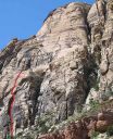 Solar Slab Wall - Beulah's Book 5.9 - Red Rocks, Nevada USA. Click for details.