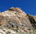 Windy Peak, East Face - Diet Delight 5.9 - Red Rocks, Nevada USA. Click for details.
