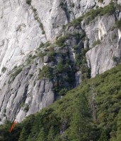 Camp 4 Wall - Doggie Do 5.10a - Yosemite Valley, California USA. Click to Enlarge