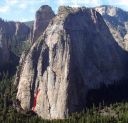 Middle Cathedral - Kor-Beck 5.9 - Yosemite Valley, California USA. Click for details.