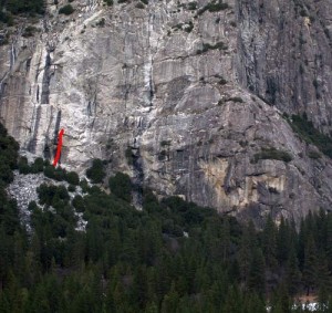 Schultz's Ridge - Crystalline Passage 5.10b - Yosemite Valley, California USA. Click to Enlarge