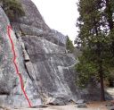 Swan Slab - Penelope's Problem 5.7 - Yosemite Valley, California USA. Click for details.