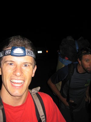 Leaving El Cap Meadow for the first one day ascent of Never Never Land...