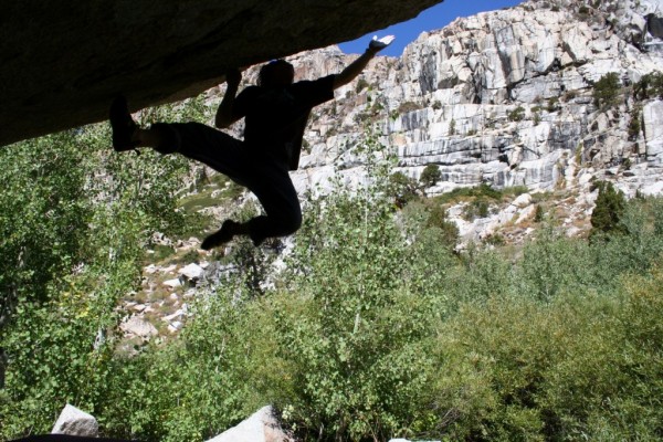 Andrew Zaslove going for the crux of the mega classic Boot Camp &#40;V...