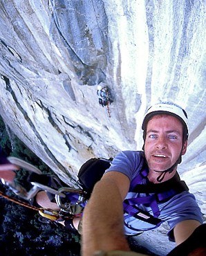 Self portrait while shooting climbers on Leaning Tower.