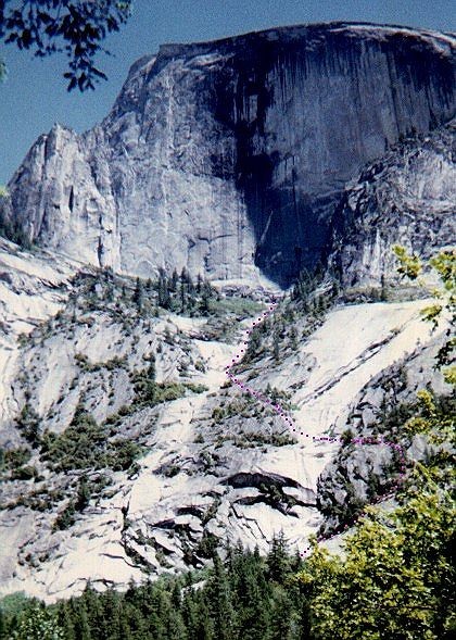 Half Dome Slabs approach.