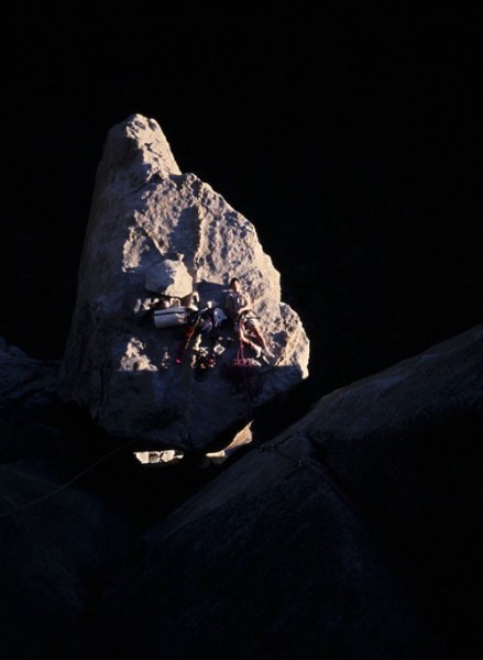 Morgan McNamara on El Cap Spire.