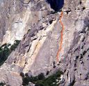 Schultz's Ridge - Moratorium 5.11b - Yosemite Valley, California USA. Click for details.