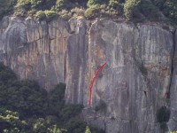 The Cookie Cliff - Beverly's Tower 5.10a - Yosemite Valley, California USA. Click to Enlarge