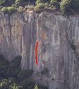 The Cookie Cliff - Red Zinger 5.11d - Yosemite Valley, California USA. Click for details.