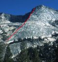 Tenaya Peak - Northwest Buttress 5.5 - Tuolumne Meadows, California USA. Click for details.