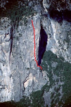 Washington Column - South Face C1 5.8 - Yosemite Valley, California USA. Click to Enlarge
