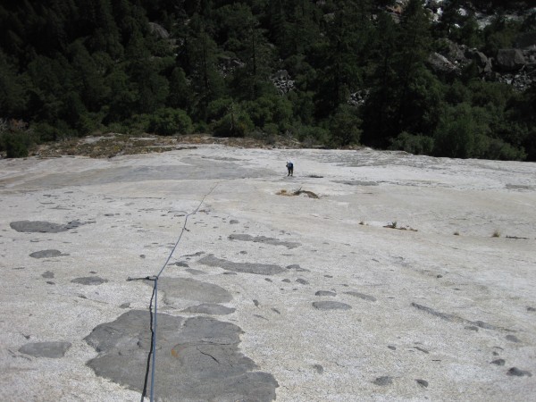 Mike Z following second pitch of Little Tin Gods &#40;5.8&#41;