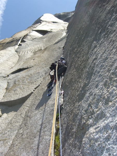 Doug Goforth cooking up some pancake flakes on the Nose section.