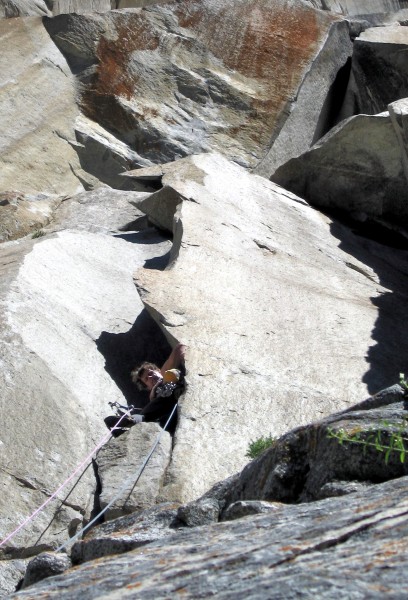 Peter Croft on the enjoyable sixth pitch of Astroman