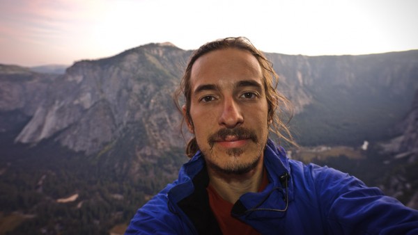 Self portrait of a very tired solo climber on the third bivy of Lost A...