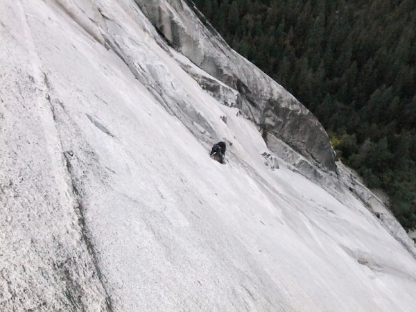 View down p8, "Glass Menagerie", the lowest 5.12 pitch.  Chris at The ...