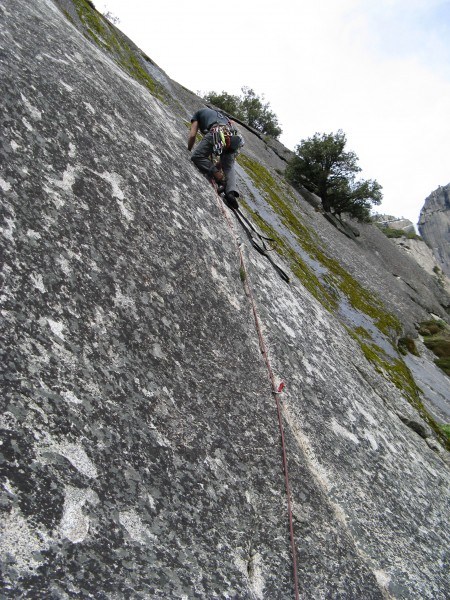 Practice aiding on the Swan Slab.