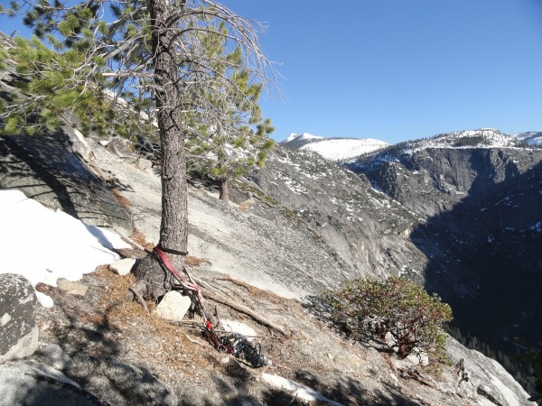 Summit tree. From here, a single rope rap will get you to another set ...