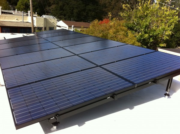 Solar panels at Chris Mac's house