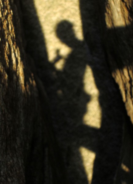 Self portrait in the Iota Chimney at sunset.