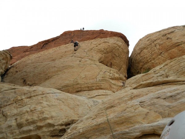 Headed up pitch one, Man's Best Friend 5.7...weeeeee