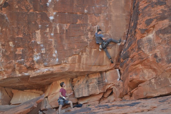 start of abandon ship 12a, fun heel hook.