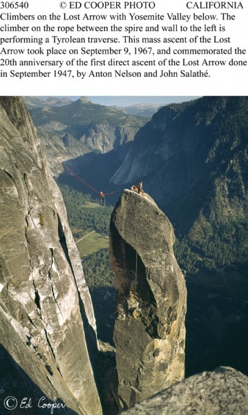 Lost Arrow Spire, Yosemite Valley, 1967, CA