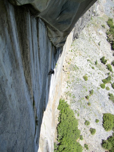 Kait cleaning the 6th pitch