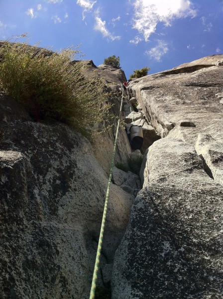 Looking up the 8th pitch chimney