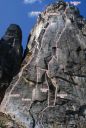 Liberty Bell - Freedom or Death III or V 5.12a - Washington Pass, Washington, USA. Click for details.