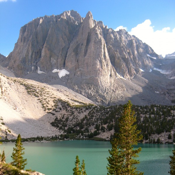 Temple Crag as seen from the first lake.