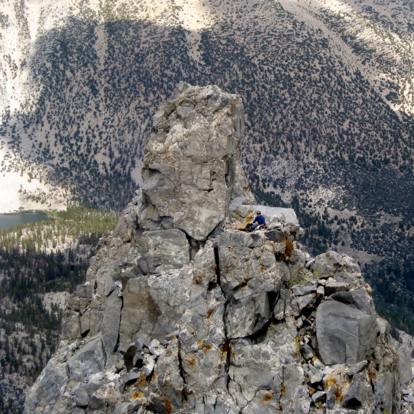 Just Before The 200' Ridge Traverse.