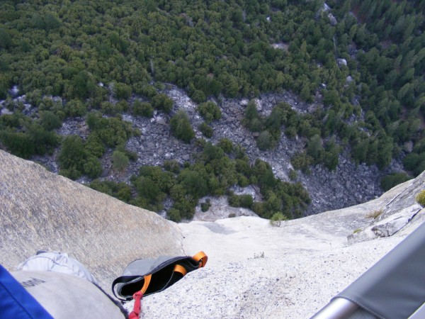 Looking down on the route from my pitch 9 bivvy.