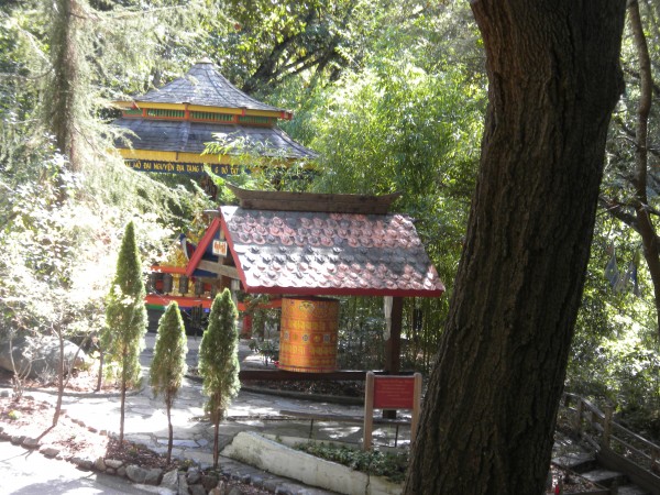 Approaching the Gongs, Bells and small Prayer Wheel.  At this point I ...