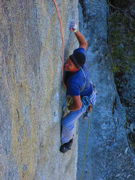 Steve, crankin through the crux.