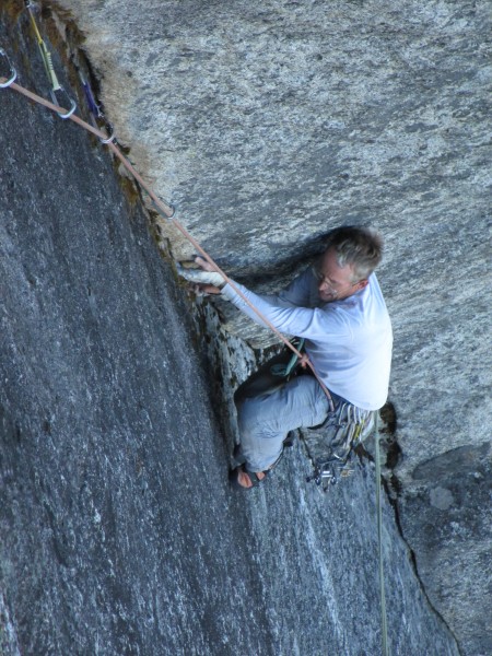 It gets harder, not easier as you approach the belay.