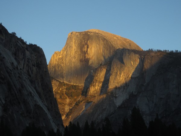 Half Dome after descent back to the car