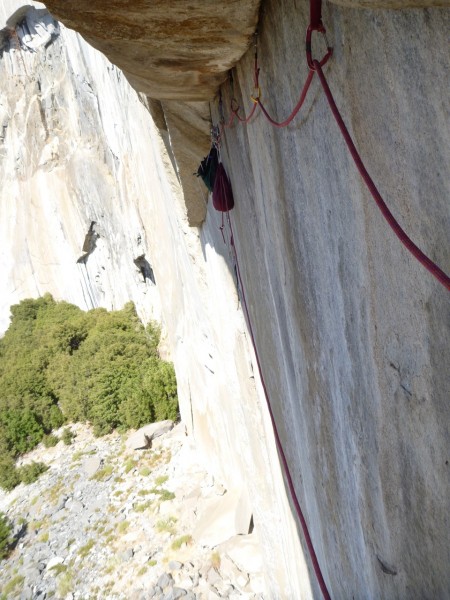 looking back along the second pitch