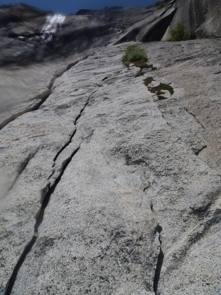 upper pitches. you can just barely see a girl following the crux at th...