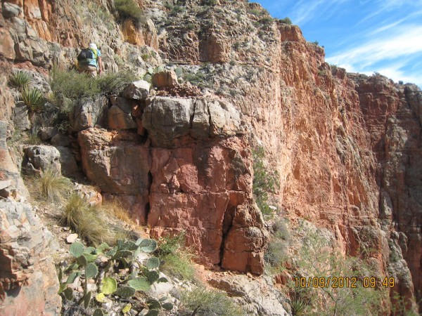 On the traversing ledge, very cool!