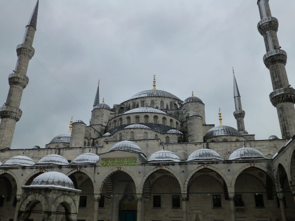 We went to the Blue Mosque...built during a 7 year period in the early...