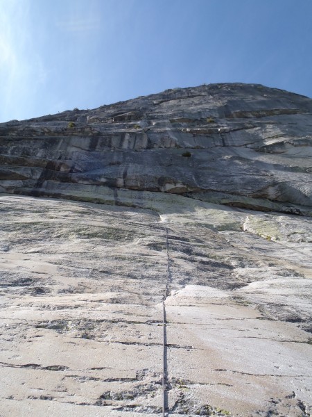 Heading up the slabs.  oh yeah.