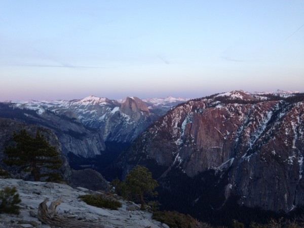 The whole point of the climb was to bring you a High Sierra snow repor...