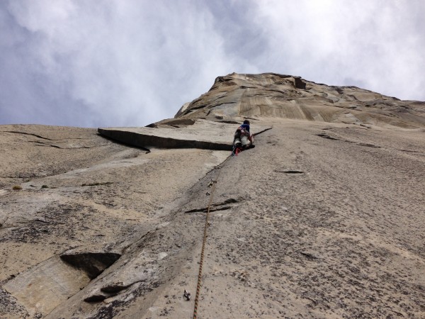 Sean Leary leading the boot flake