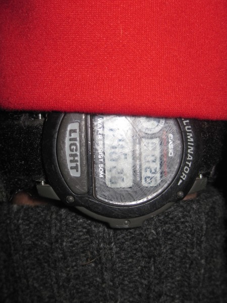 that is a picture of my watch at 4:40 am! yawn