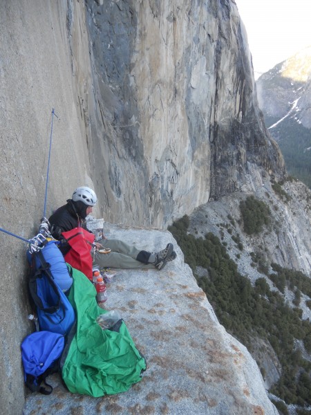 Enjoying a Flat Spot on El Cap Tower